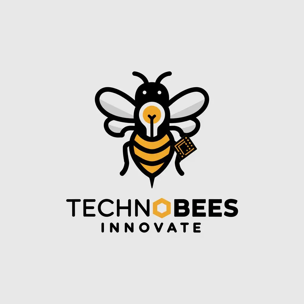 LOGO Design for Technobees Innovate Modern Vector Logo with Clear Background