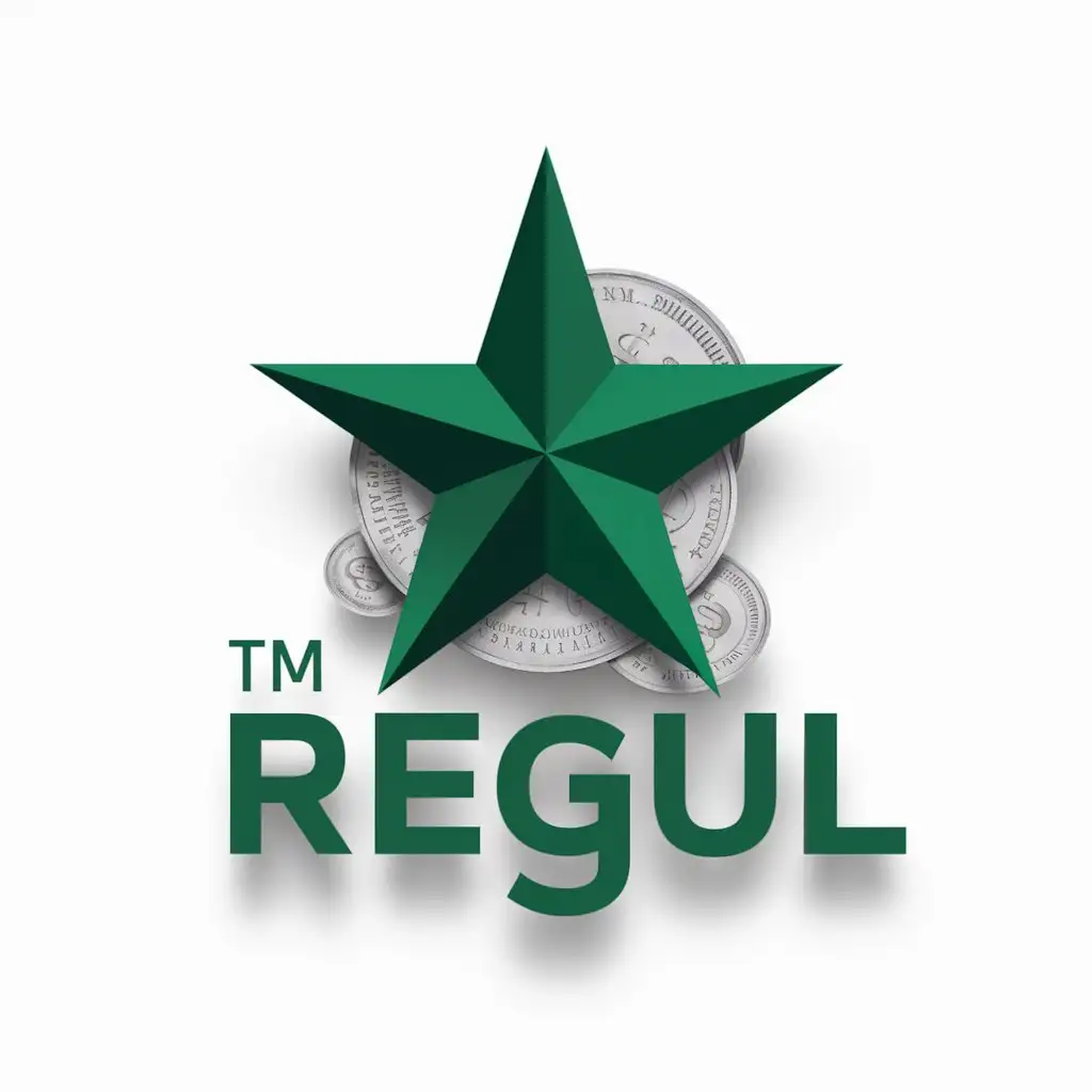 LOGO-Design-for-Regul-Green-Star-Symbol-with-TM-Inscription-for-Financial-Clarity