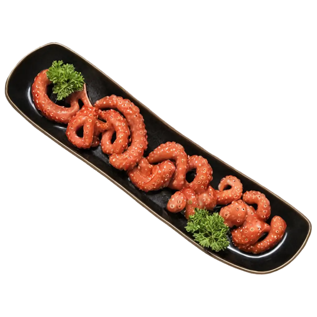 Mishens-Restaurant-Octopus-Dish-PNG-HighQuality-Culinary-Image-for-Your-Menu-and-Marketing