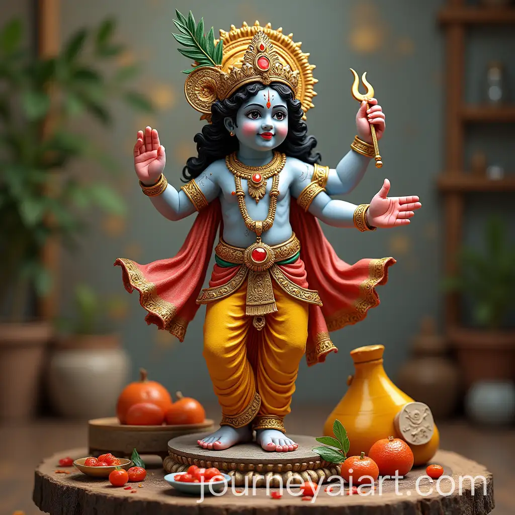 Shri-Krishna-in-Divine-Pose-with-Traditional-Elements