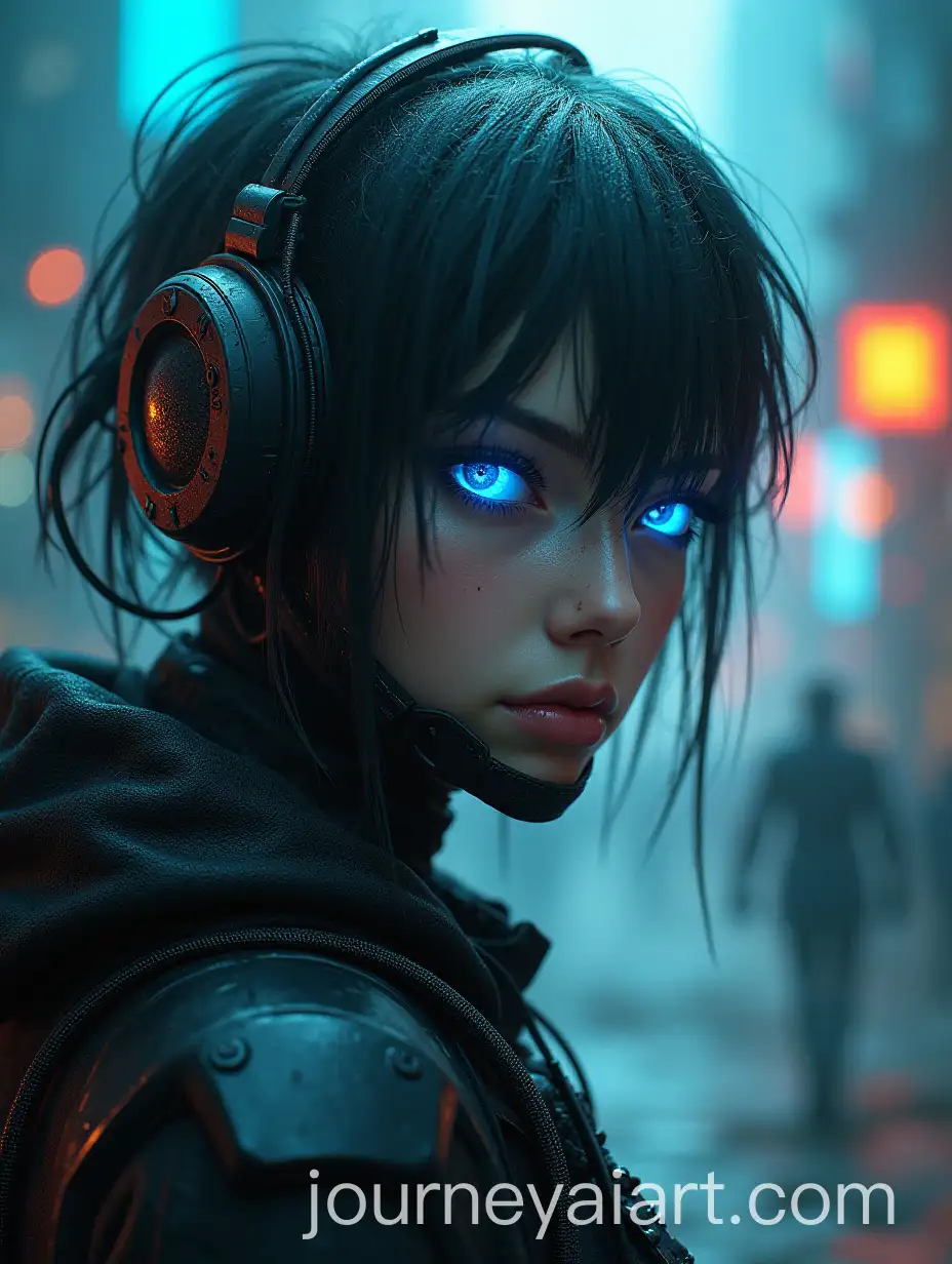 Cyberpunk-PostApocalyptic-World-with-Humanoid-Girl-Face-in-Blue-Eyes