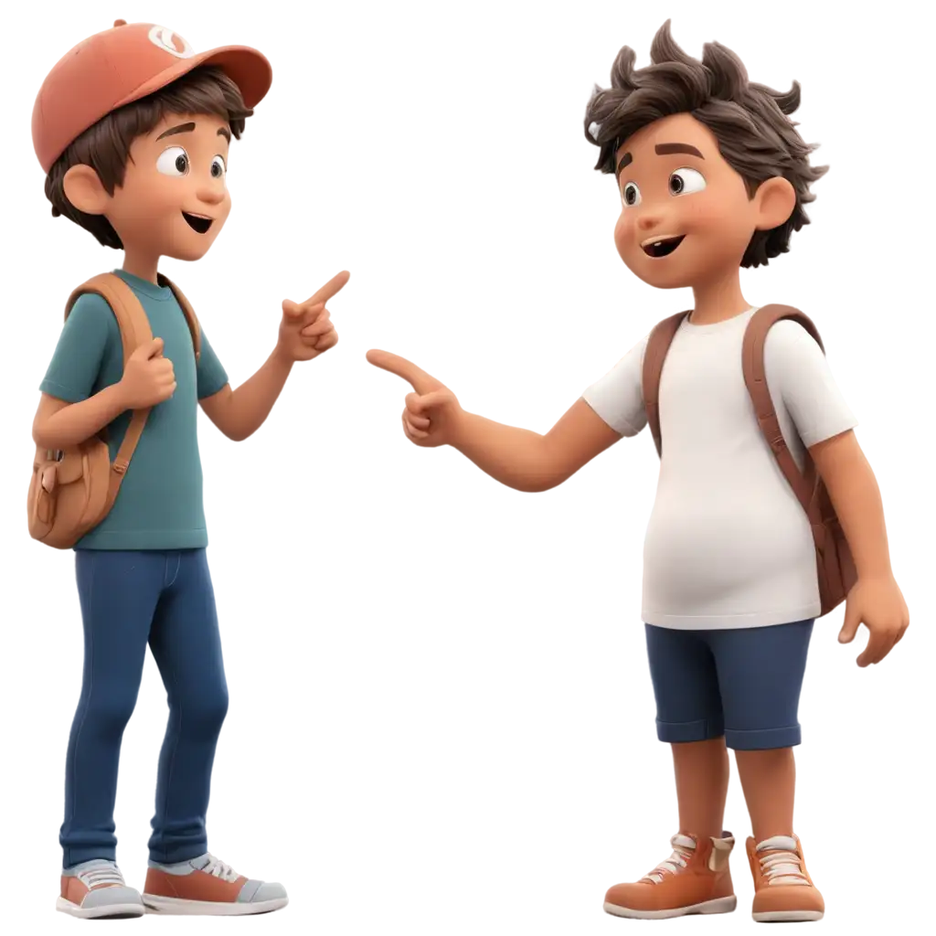 Cartoon-Boy-Pointing-Finger-to-Another-Boy-in-PNG-Format-Playful-Illustration-for-Childrens-Educational-Materials