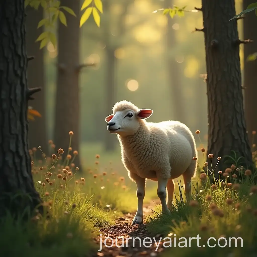 Jesus-Rescues-Lost-Sheep-in-Enchanted-Woods