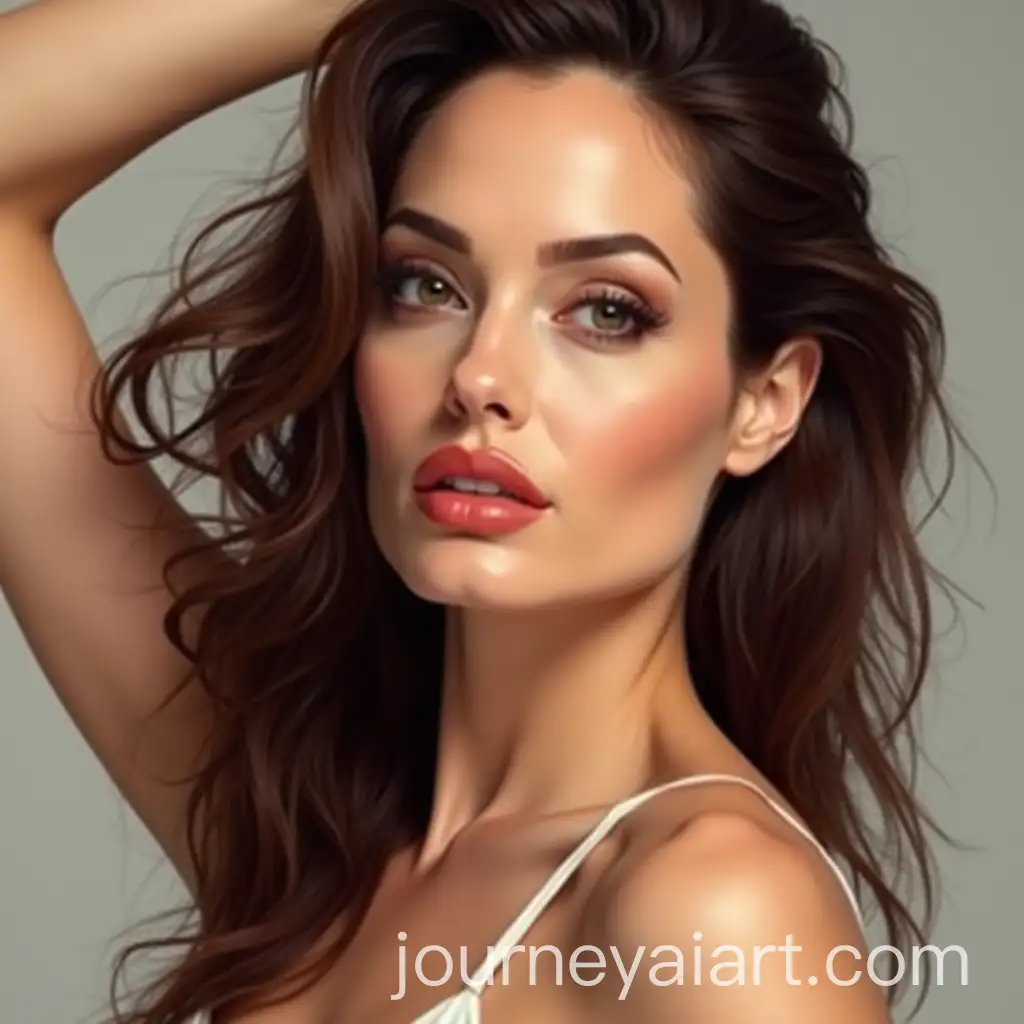 Elegant-Woman-with-Distinct-Features-and-Flowing-Pose