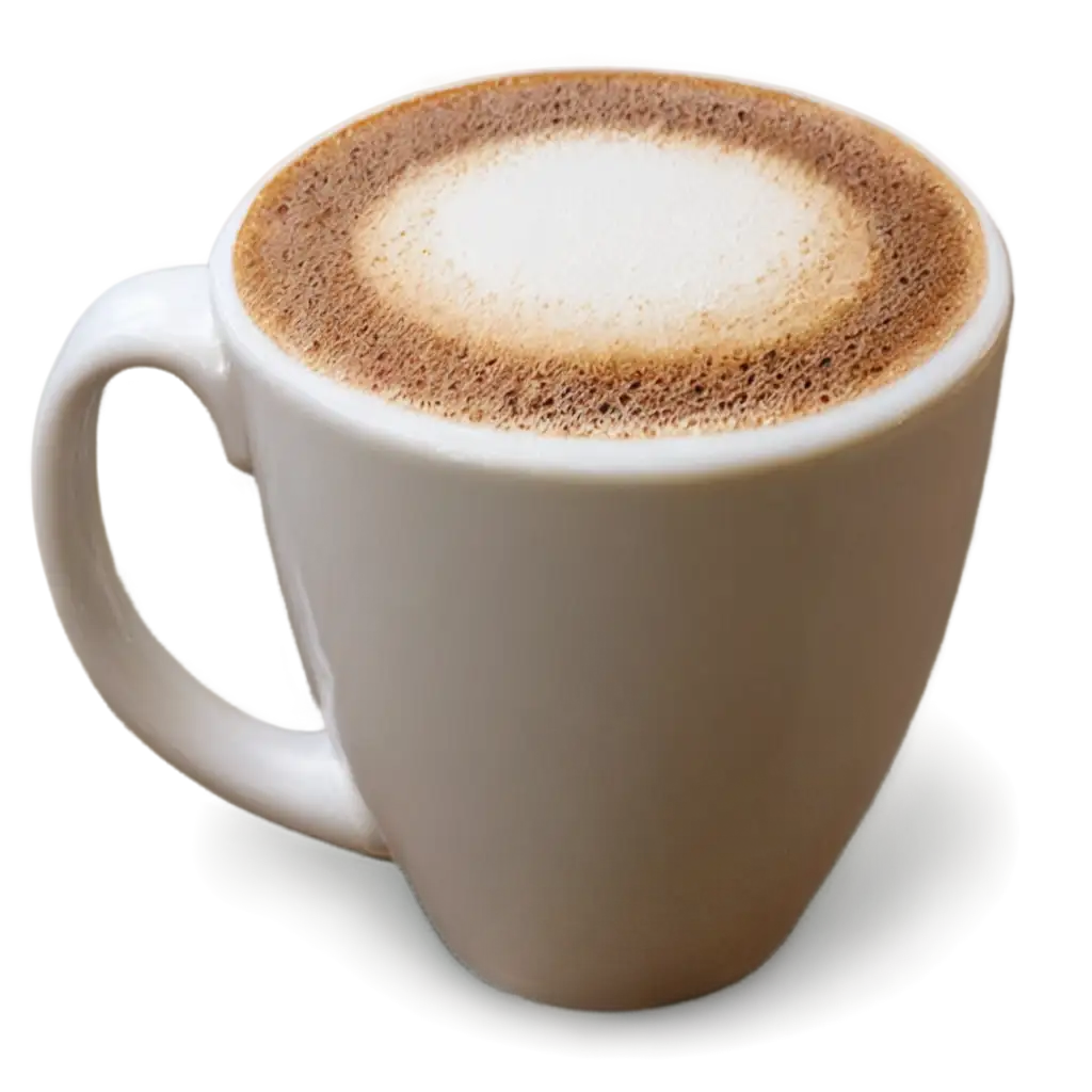 PNG-Image-of-a-Cup-of-Coffee-with-Foam-Perfect-for-HighQuality-Visuals-Online