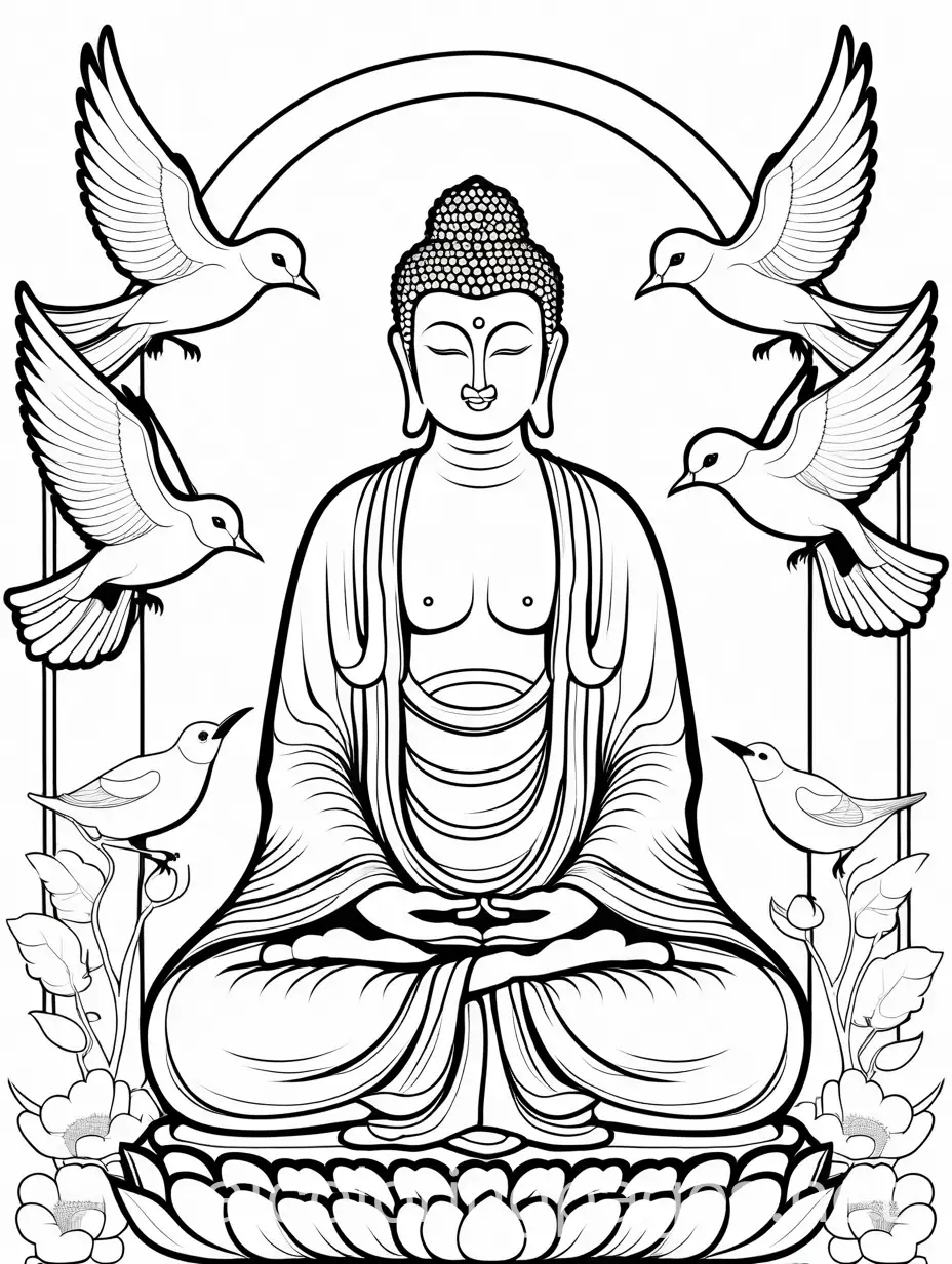 Simple-Buddha-Birds-Coloring-Page-for-Kids