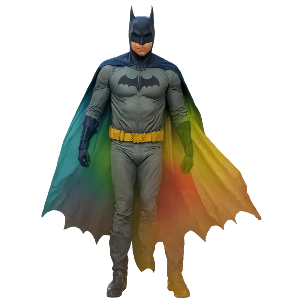 Batman in in Regenbogen Farben