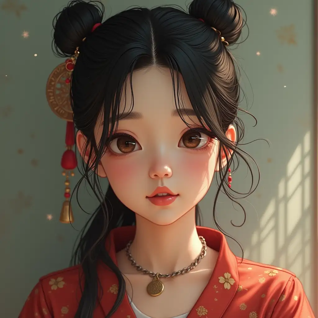 A Chinese girl, super real, super accurate