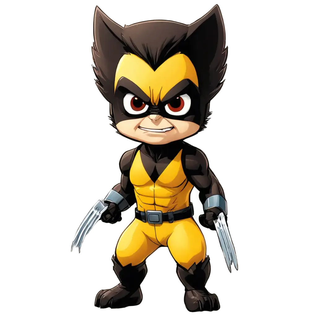 Cute-Marvel-Studio-XMen-Wolverine-PNG-Image-for-Multiple-Creative-Uses