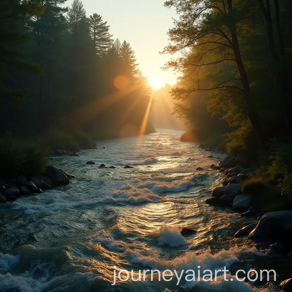 Angry-River-Under-Sunlit-Skies