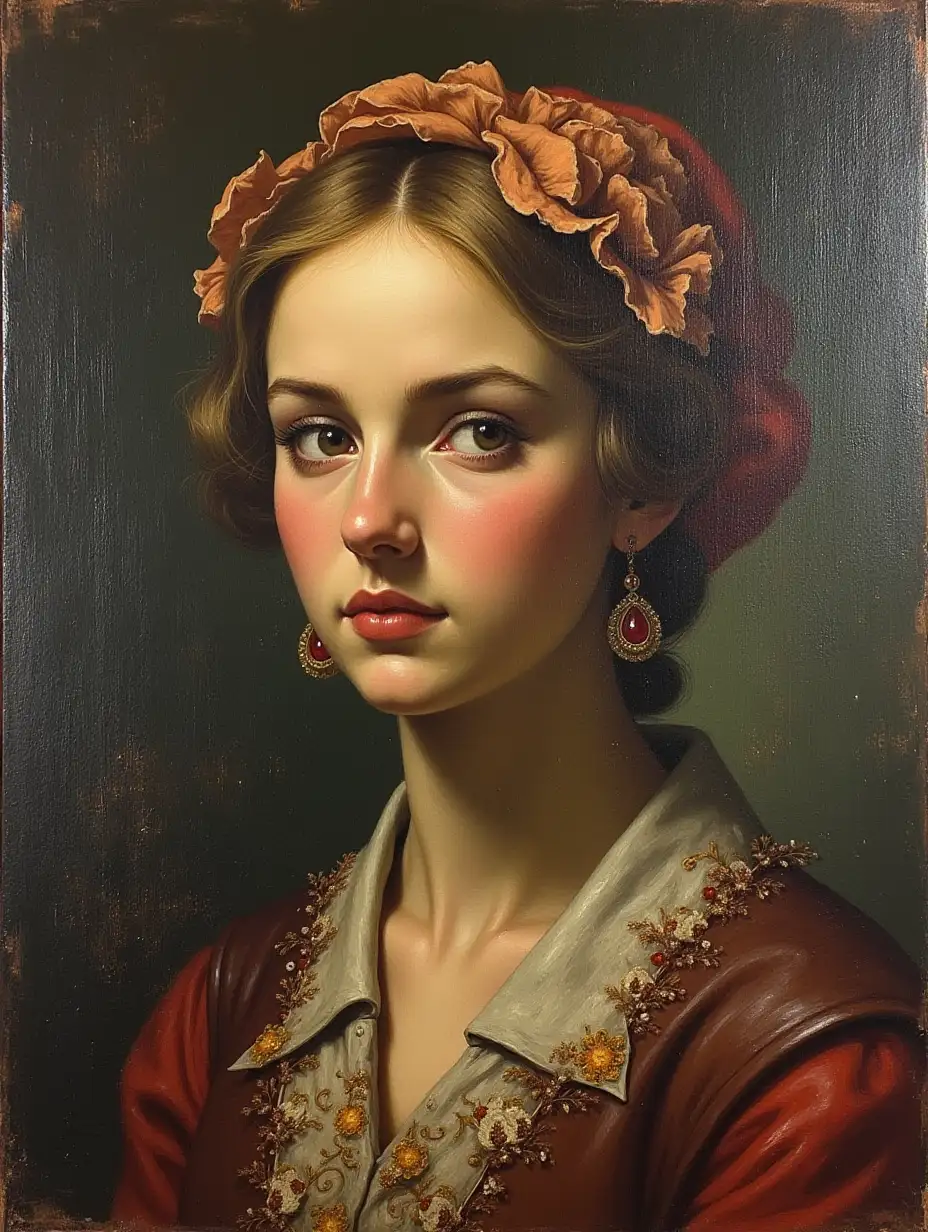 unique antique painting