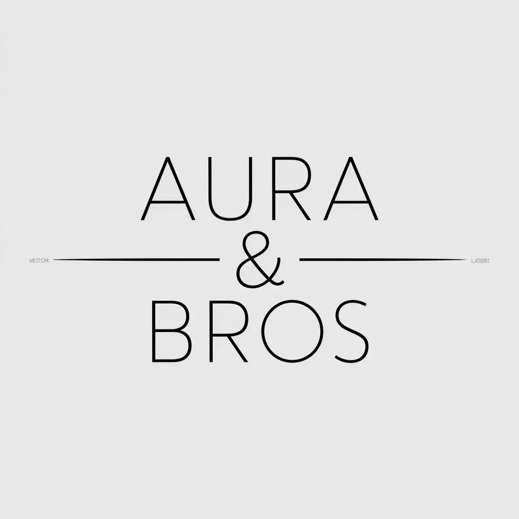 LOGO Design for Aura Bros Minimalistic Aura Symbol with Company Name for Retail Industry