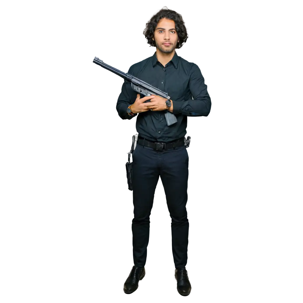 PNG-Image-of-Krisna-with-Gun-AI-Art-Prompt-Exploration