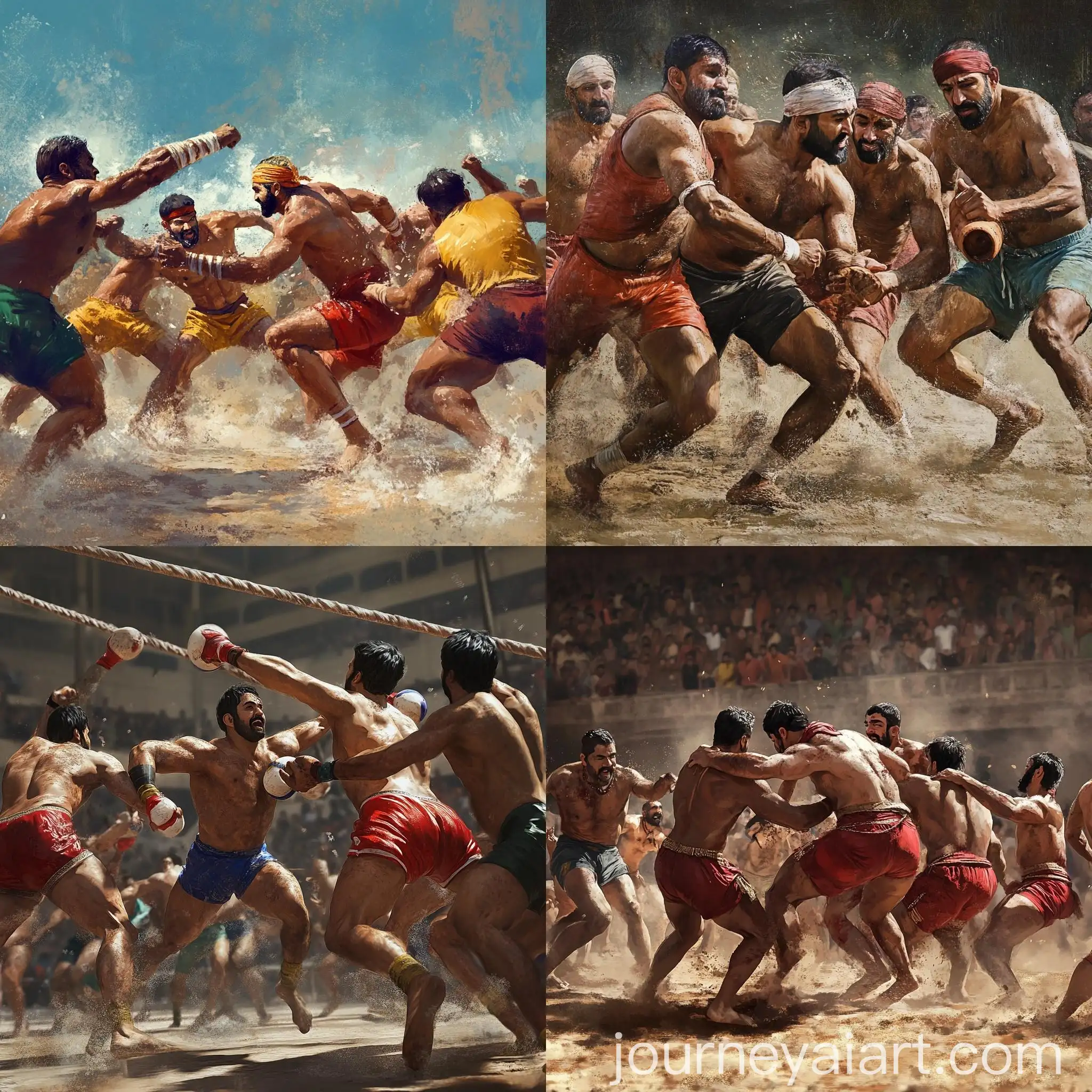 Ultra-Realistic-Kabbadi-Players-in-Action