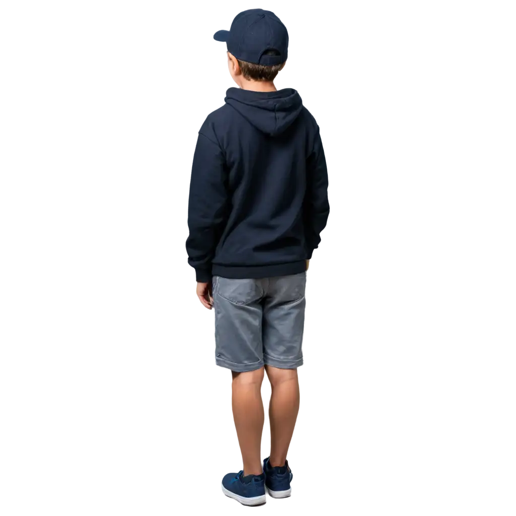 Boy-Wearing-Earphones-Hoody-and-Cap-Backview-PNG-Image-for-HighQuality-Visuals