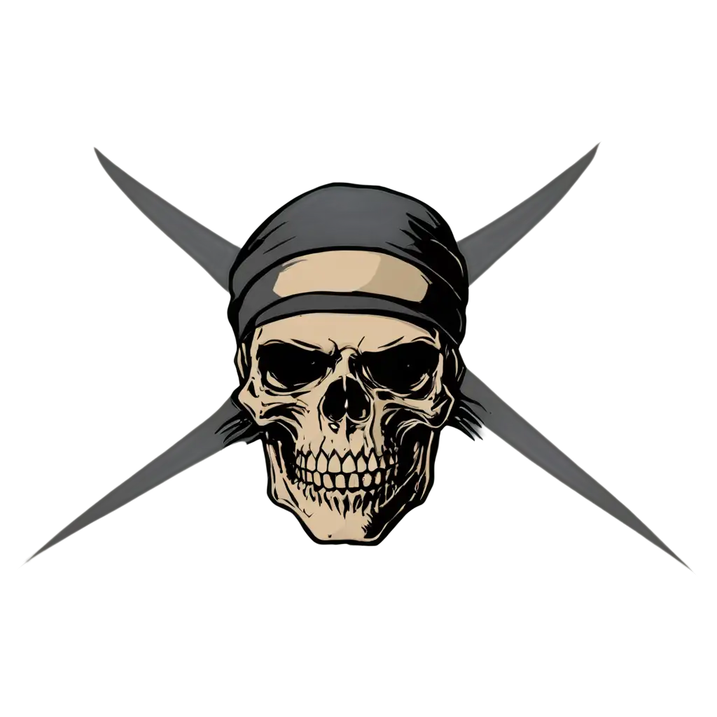 HighQuality-PNG-Image-of-a-Dangerous-Skull-Face-Sticker-Wearing-a-Bandana