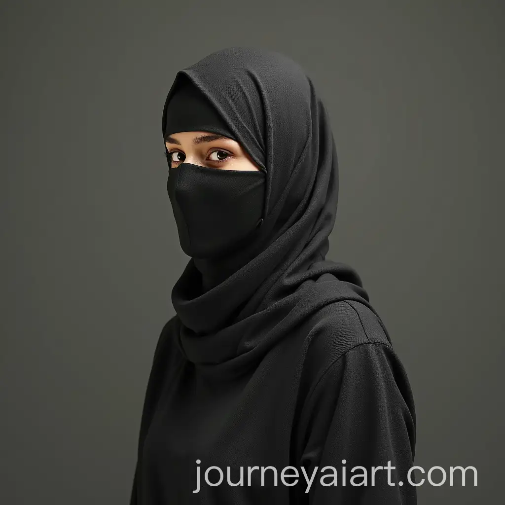 Veiled-Woman-in-Simple-Clothes