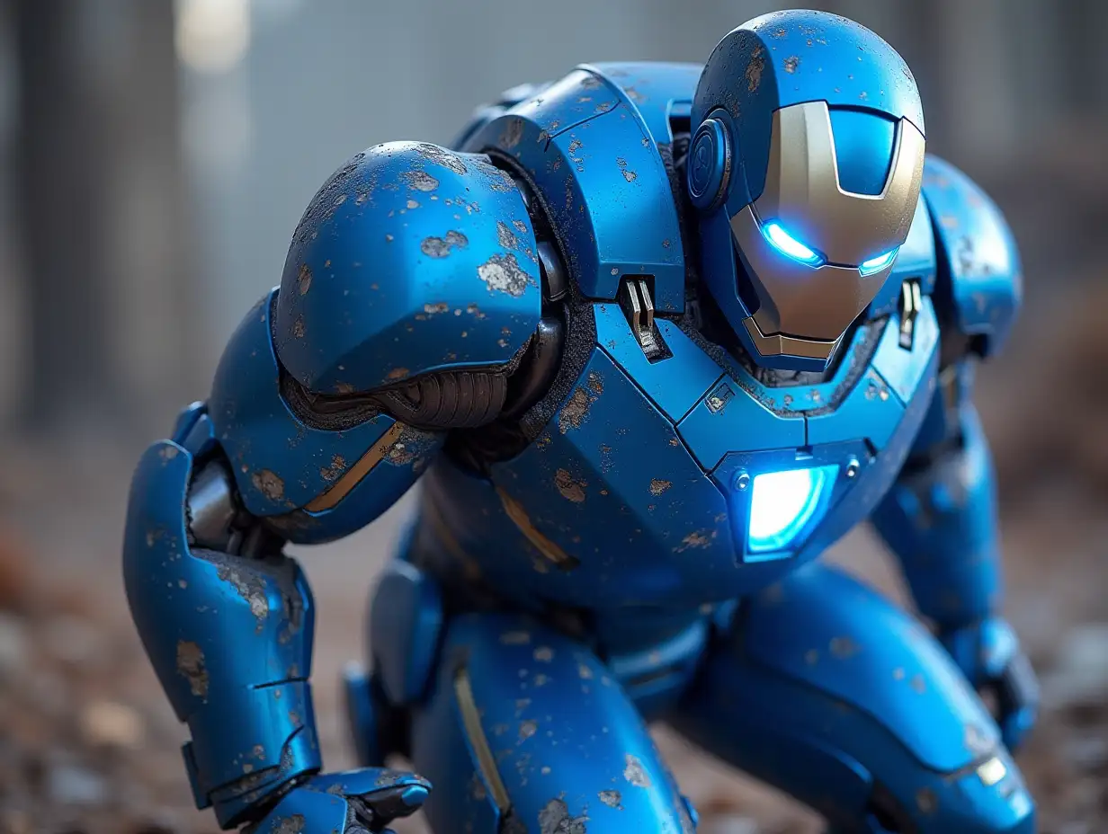 Iron Man blau