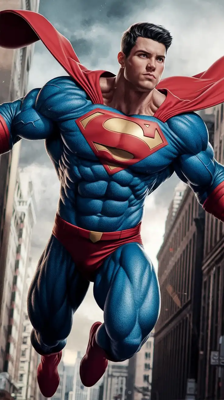 Superpowered-Muscle-Man-Flying-to-the-Rescue-in-Photorealistic-Detail