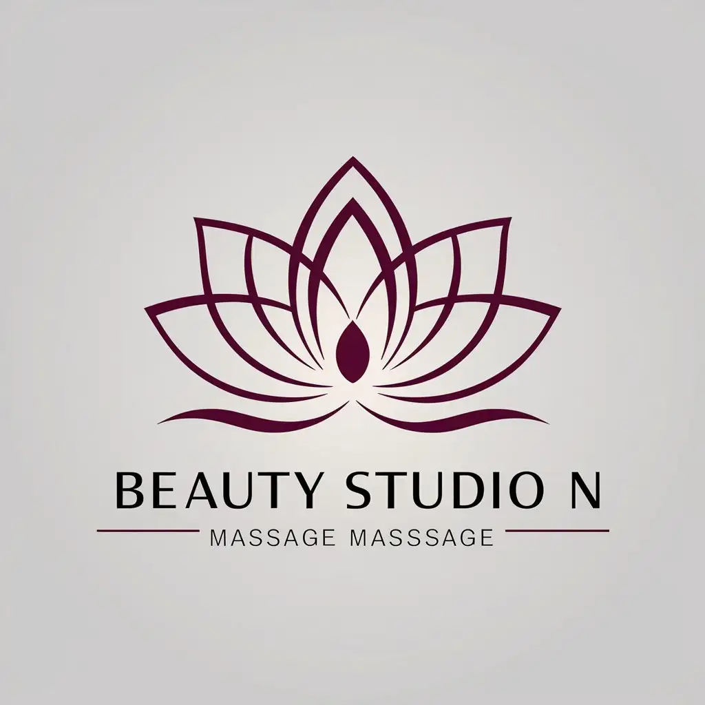 LOGO-Design-for-Beauty-Studio-N-Elegant-Lotus-Symbol-on-Clear-Background