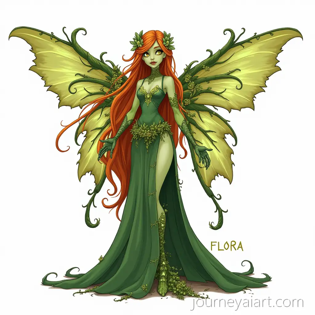 Flora-from-Winx-Club-as-a-Druid-of-Decay-and-Rebirth-with-Bioluminescent-Fungal-Wings