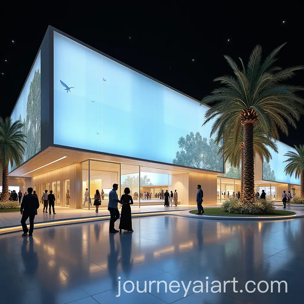 Abu-Dhabi-LandmarkInspired-Exhibition-Stand-with-Immersive-LED-Tunnel