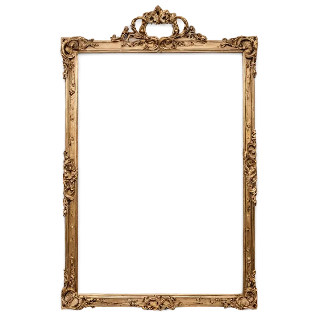 Grand-Ornate-Slim-Frame-for-Photoshoot-PNG-Image-Highlighting-Elegance-and-Detail