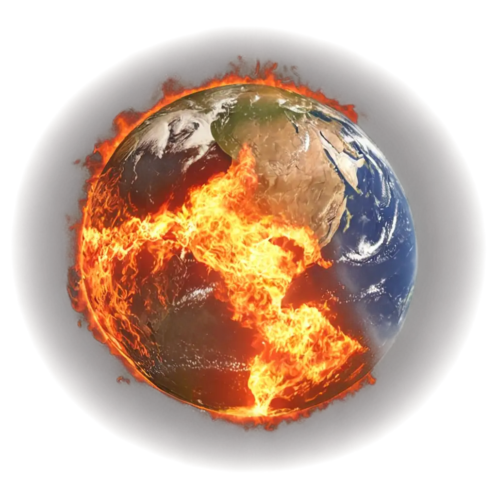 Earth-Burning-with-Fire-PNG-Image-Powerful-Visual-Representation-of-Climate-Change-and-Environmental-Destruction