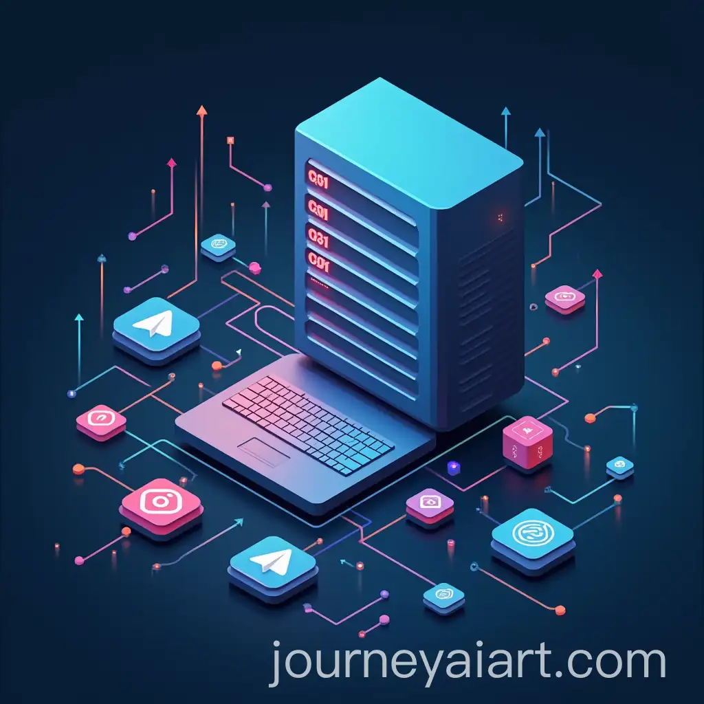 Computer-Collecting-Data-from-Social-Networks-with-Icons-and-Arrows