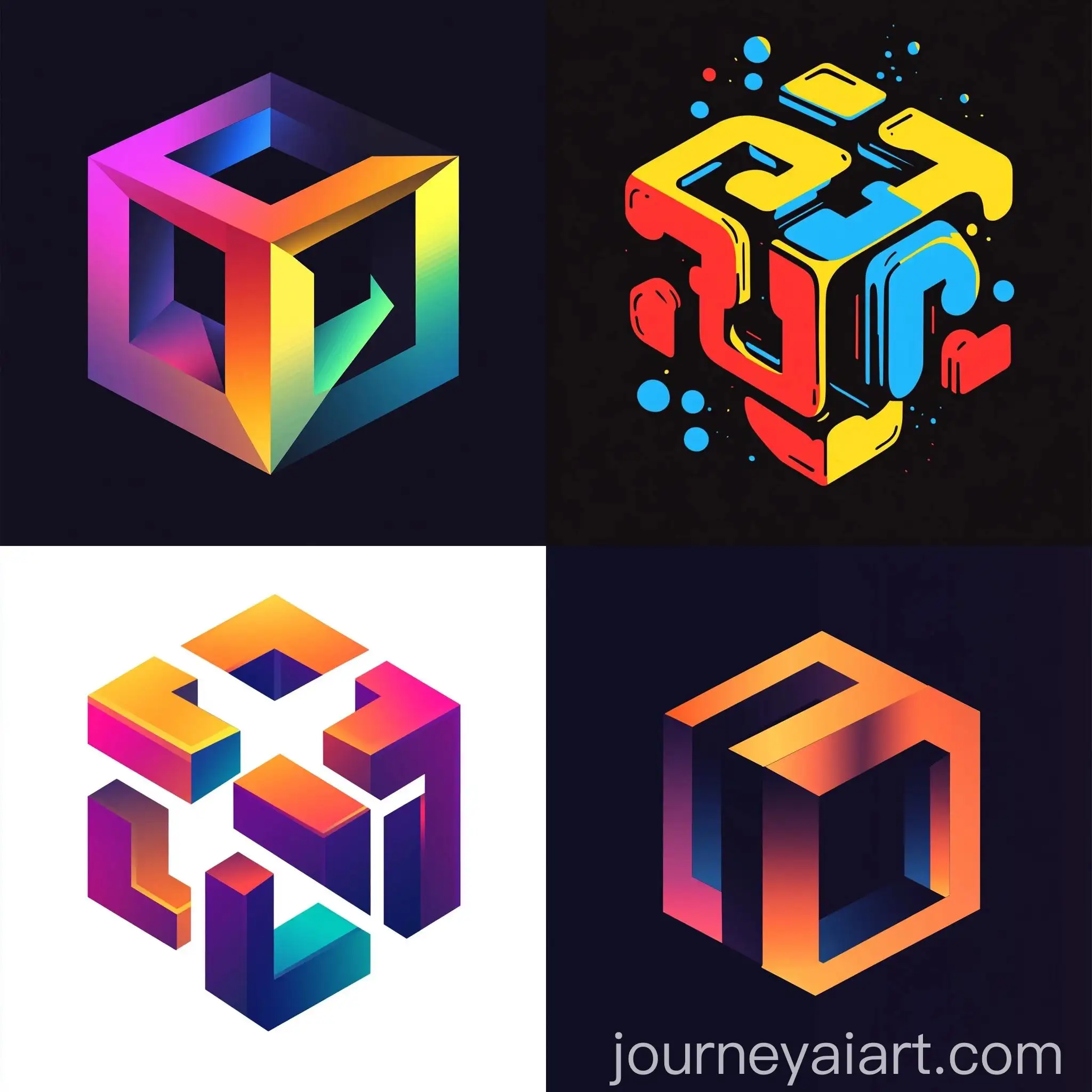 Creative-Logo-Design-with-Outside-the-Box-Theme-in-Russian