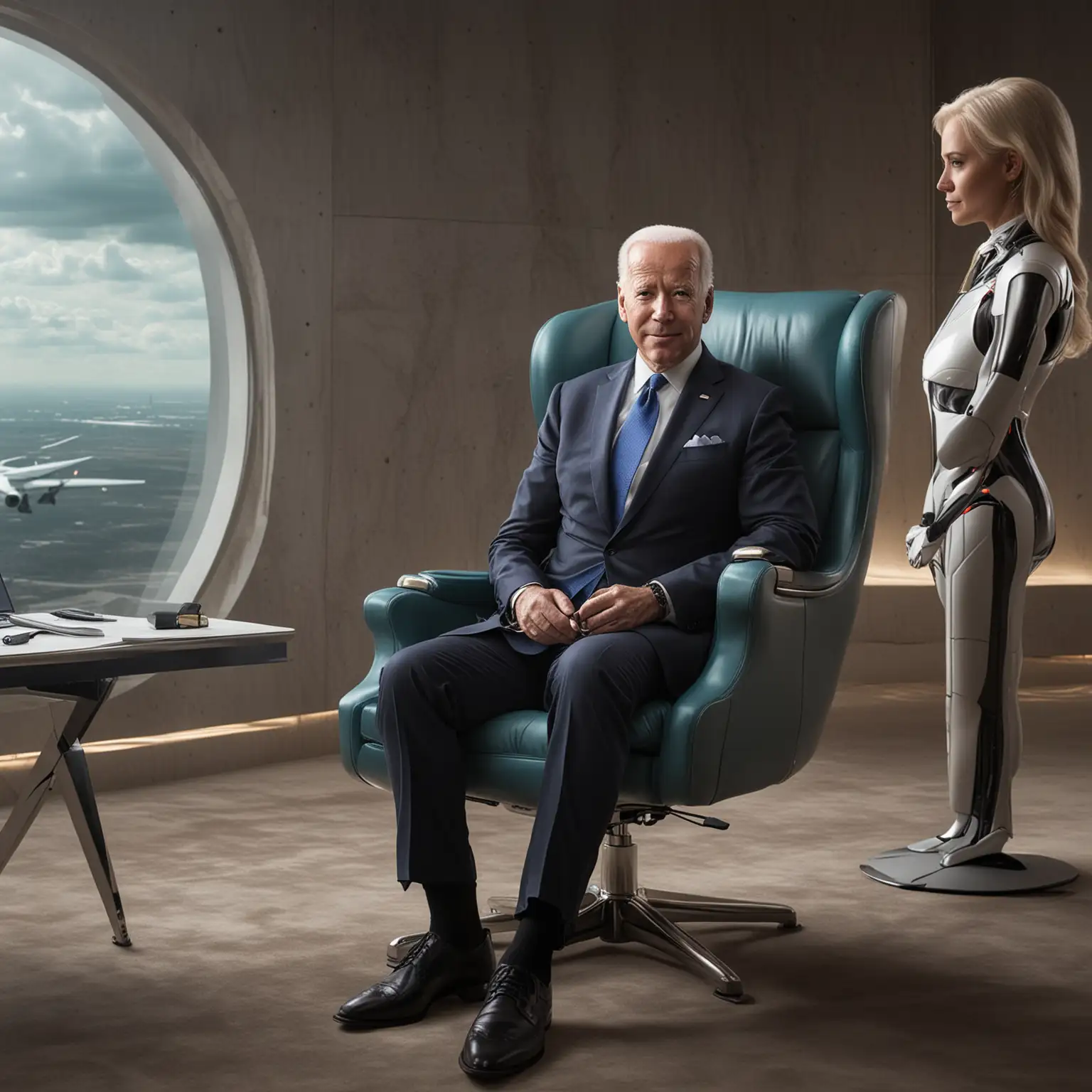 President-Joe-Biden-in-a-Futuristic-Setting