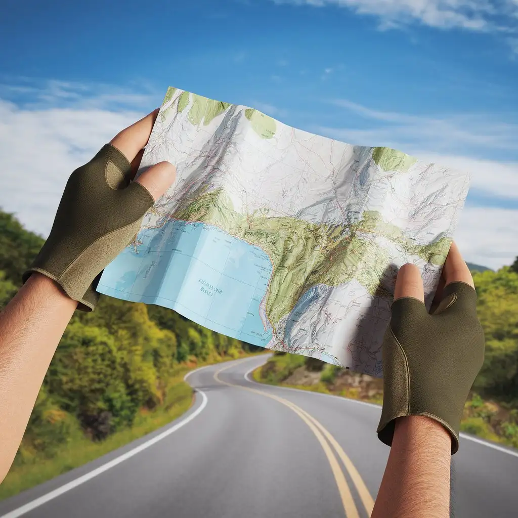 Hands-Holding-a-Map-in-Front-of-a-Road-3D-Visualization