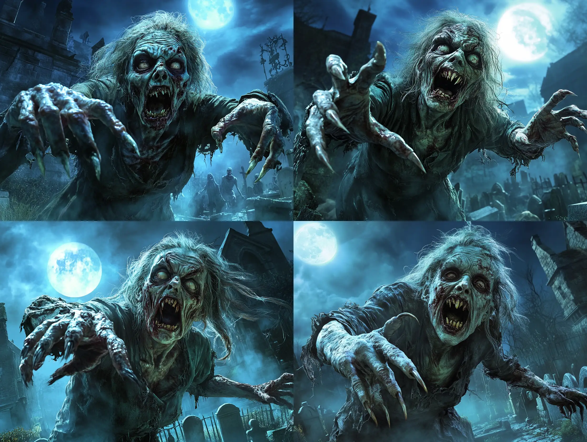 Grotesque-Zombie-Woman-in-a-Haunting-Cemetery-at-Night