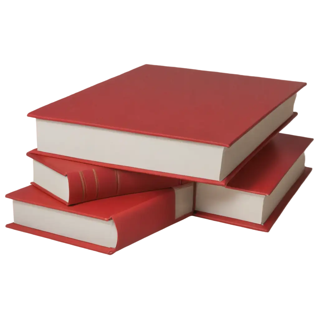 HighQuality-Red-Stack-of-Books-PNG-Image-for-Versatile-Applications