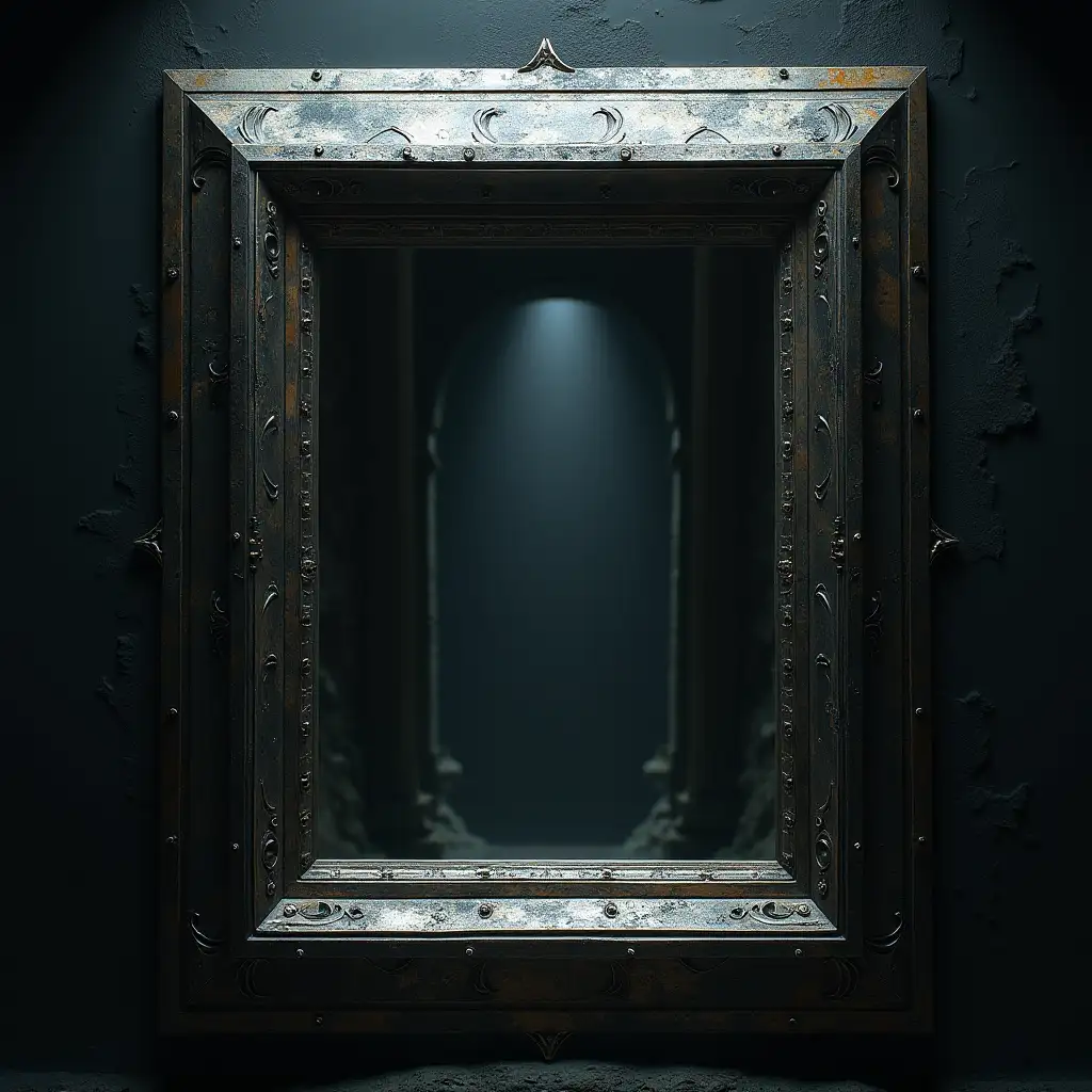 Futuristic-Square-Mirror-Portal-to-Another-Dimension