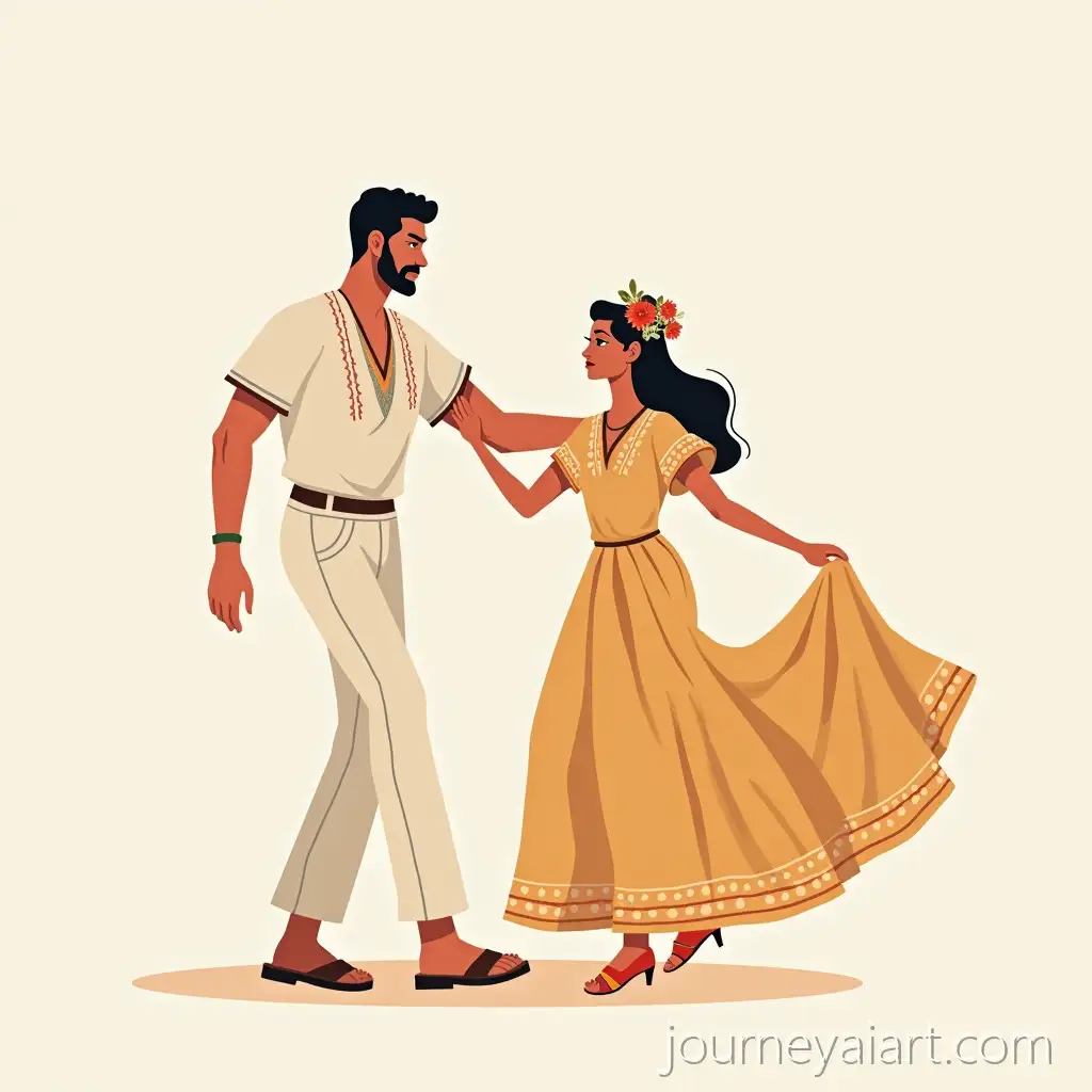 Couple-of-Folk-Dancers-in-Traditional-Central-AmericanFolk-dancers-in-traditional-suits-Costumes-Dancing
