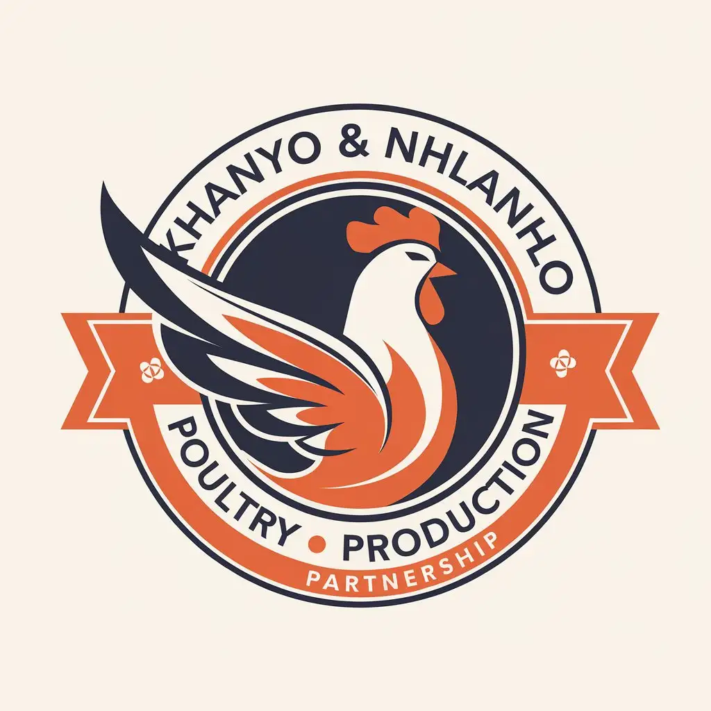 LOGO Design for Khanyo Nhlanhlo Poultry Partnership with Earthy Tones and Farm Elements