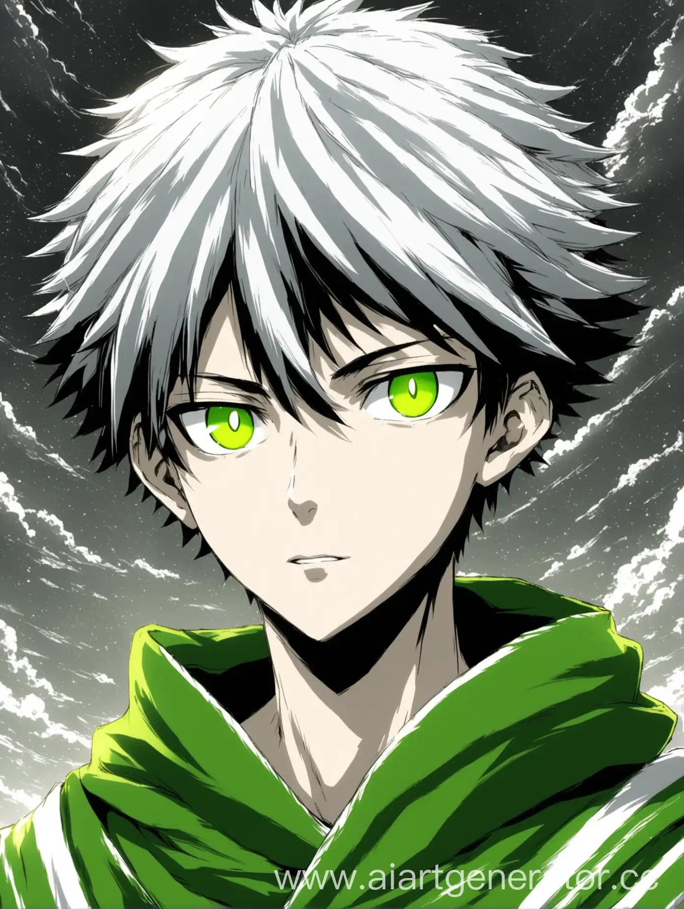 Divine-Anime-Character-with-GreenBlack-Eyes-and-Unique-Hair-Style