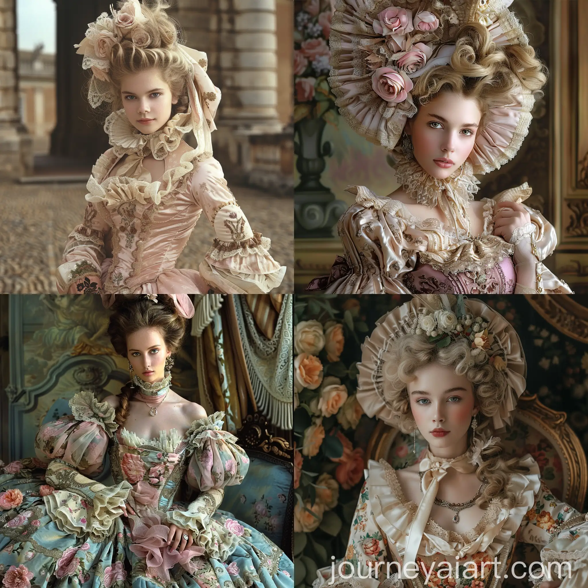 Elegant-Women-in-Rococo-Style-Clothing