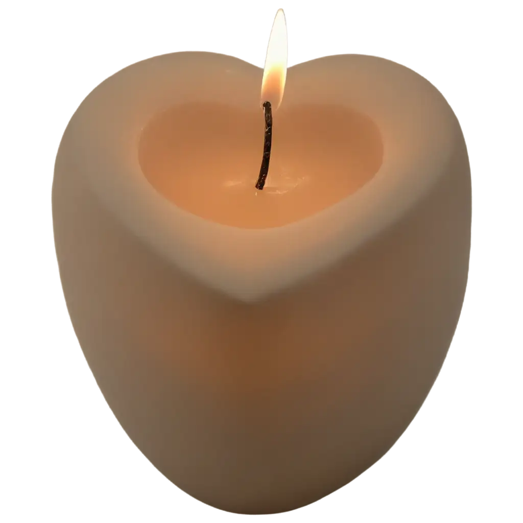 Romantic-Candle-with-HeartShaped-Flame-and-Warm-Glow-PNG-Image-for-Heartfelt-Moments