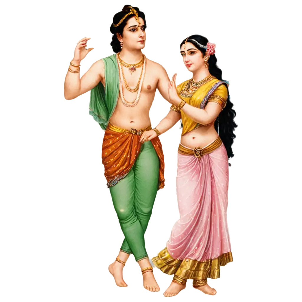 Krishna-and-Radha-PNG-Image-Divine-Love-in-HighQuality-Format