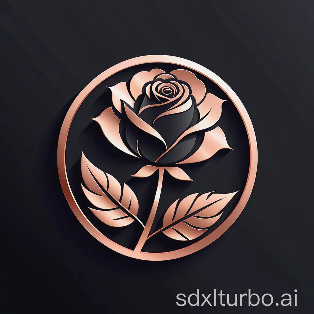 Luxurious-SATRAS-Brand-Logo-with-Rose-Gold-Typography-and-Flower-Element