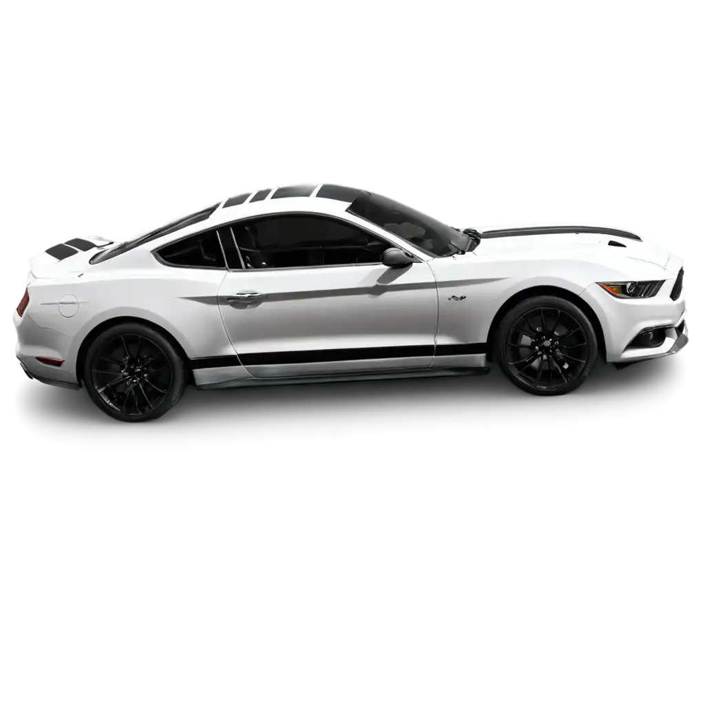 White-Mustang-with-Black-Stripes-PNG-HighQuality-Image-for-Automotive-Enthusiasts