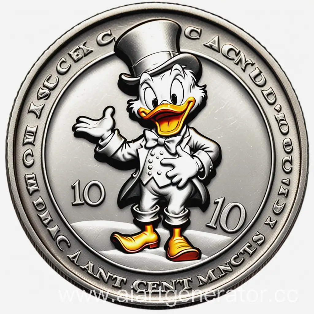 Cheerful-Scrooge-McDuck-10-Cents-Coin-Talisman-in-Vintage-1940s-Cartoon-Style