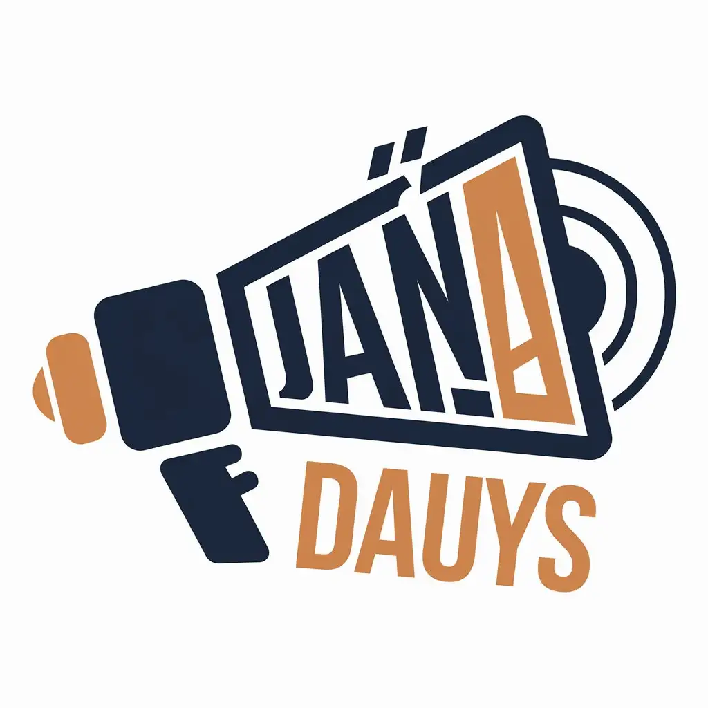 LOGO-Design-for-Jaa-Dauys-Voice-and-Megaphone-Symbol-in-Moderate-Style