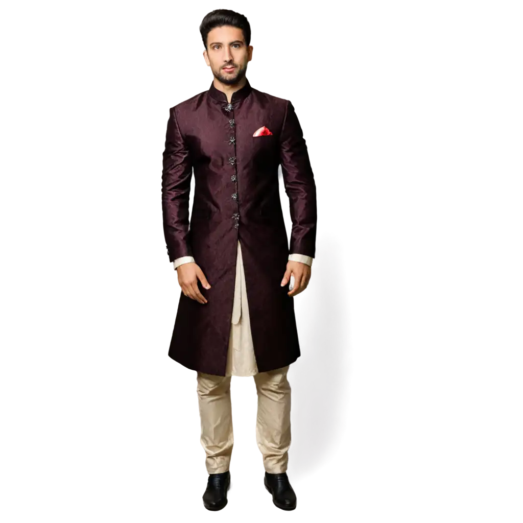 Stunning-Sherwani-PNG-Image-for-Elegant-Traditional-Attire-Representation