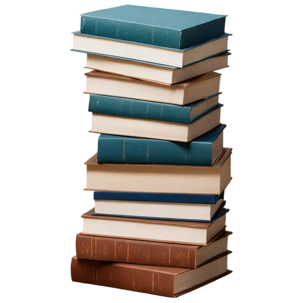 Stack-of-Books-PNG-Image-for-Enhanced-Visual-Appeal-and-Clarity