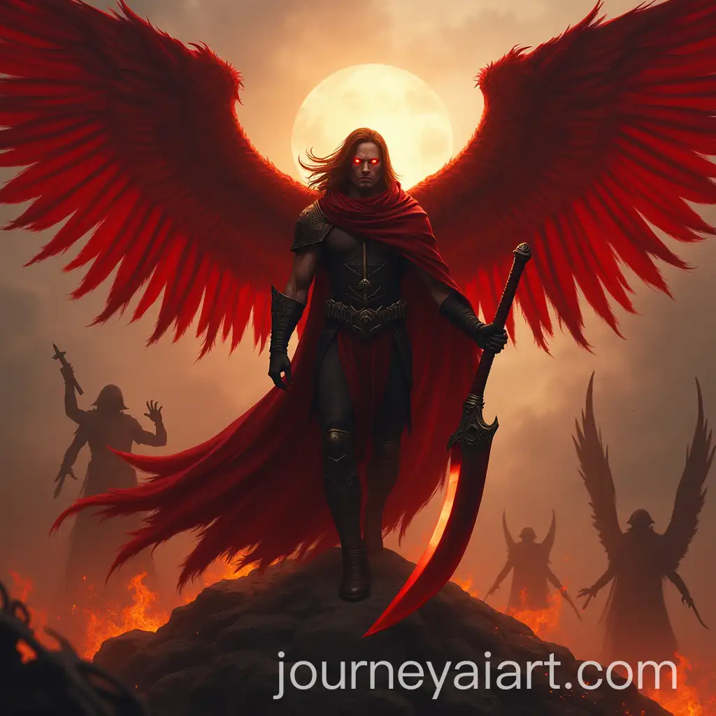 Angel-Azrael-with-Red-Wings-and-Scythe-in-Fiery-Demon-War-Background
