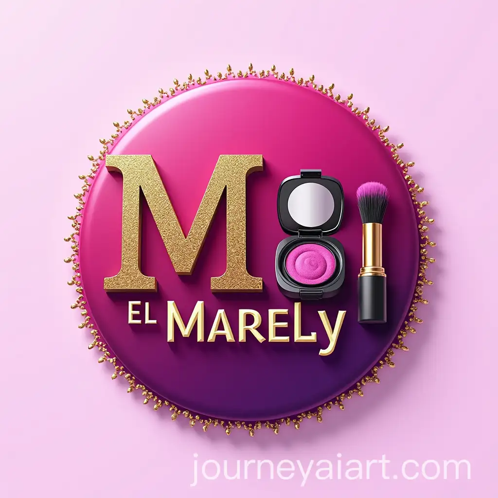 Elegant-Makeup-Store-Logo-with-Vibrant-PinkAI-Art-Prompt-Expansion-and-Purple-Gradient-and-Custom-Typography