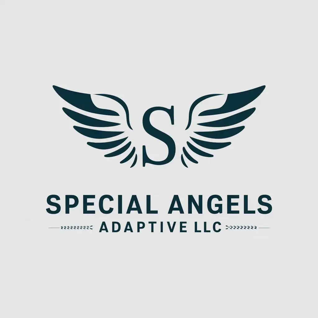 LOGO Design For Special Angels Adaptive LLC SAA Symbol on Clear Background